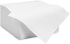 White Beverage Napkin, [1000 Count] 1-ply Absorbent Square Disposable Napkins for Beverages, Bar Or Home Paper Napkin, Cocktail Napkins, Bulk