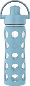 Lifefactory 16oz Active Flip Cap, Denim Glass Water Bottle