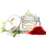 Passion Indulge Kumkumadi Natural HydraGel Moisturizer SPF 15 unisex for Anti-Aging, Glowing, shine and Brightness with Saffron, Vetiver Oil, and 16 Herbs for All Skin Types - 50gm