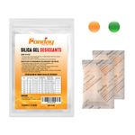 20Gram x 15Packet Rechargeable Silica Gel Desiccant Packets Fonday Food Grade Fast Reactivate Desiccant Bags Moisture Indicating Orange to Green for Jewelry Tools Food Medication