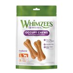 Whimzees Natural Grain Free Daily Dental Long Lasting Dog Treats, Rice Bone, Medium, Bag of 9, Vegetable, One Size (9 Count)