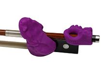 Purple Raspberry 2-Piece Set: Things 4 Strings Bow Hold Buddies Violin/Viola Teaching Aid Accessory