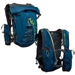 Nathan TrailMix Running Vest/Hydration Pack. 12L (12 Liters) for Men and Women | 2L Bladder Included (2 liters). Zipper, Pocket (Charchoal/Sailor Blue, Unisex - One Size Fits Most)