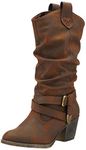 Rocket Dog Womens Sidestep Mid-Calf Western Boot Brown Size UK 7 EU 40