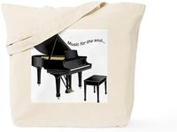 CafePress Music for The Soul Tote Bag Natural Canvas Tote Bag, Reusable Shopping Bag