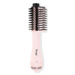 L'ange Hair Le Volume Elevé 65MM 2-in-1 Titanium Brush Dryer | Dry and Style | Unique Teardrop Shape Barrel | 3 Heat Settings | 360° Vented Airflow | Ionic Technology for Frizz-Free Styling (Blush)