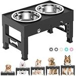 LAKIPETN Elevated Dog Bowls 5 Heigh