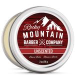 Beard Balm - Unscented - Canadian Made Premium Wax Blend with Bees Wax, Jojoba, Coconut Oil