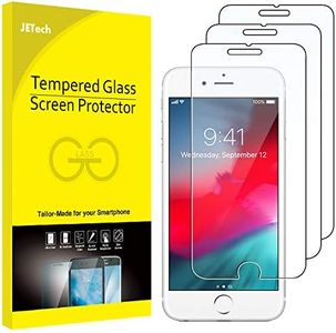 JETech 3-Pack Screen Protector for iPhone 8 Plus, iPhone 7 Plus, iPhone 6s Plus and iPhone 6 Plus, Tempered Glass Film, 5.5-Inch