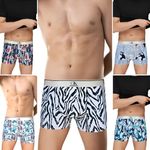 CK INNERWEAR Attractive Printed Lycra Underwear for Men (Assorted Colour) Size Extra Large Pack of 5