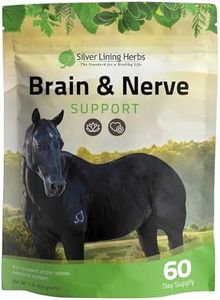 Silver Lining Herbs Brain & Nerve Support,Improves Focus, Short Attention Span, and Behavior,Natural Herbs Promotes Horses Mental Health, Focus and Good Behavior,1 Pound Bag,Made in USA