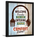 Chaka Chaundh Acrylic - Restaurant Quotes Wall Frames - Poster For Mess, Bakery, Cookery - Food Framed Posters For Kitchen - (14 X 11 Inches)