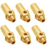 ANPTGHT 6pcs Propane Natural Gas Burner Jet Nozzle Propane Burner Head Sparyer for 10,20,23,32 Tips Cast Iron Burner Brass Jet Burner Propane Nozzles (Natural Gas)