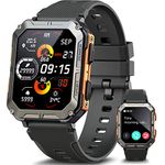 meoonley Military Rugged Smartwatch for Men,Sport Watch with Answer/Make Call IP68 1.83 inch Fitness Tracker Pedometer SpO2 for Outdoor Enthusiasts…