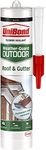 UniBond Roof & Gutter Sealant, Long-Lasting Butyl Sealant for Roofing Applications, Waterproof Sealant for Outdoor Use, Flexible & Durable Roof Sealant, 1x504g Cartridge