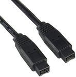 StarTech.com 6 feet 1394b 9 Pin to 9 Pin Firewire 800 Cable M/M (1394_99_6)-Black