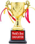 AARK INDIA ABS Best Daughter Trophy Award (Golden and Brown, PC 00276)