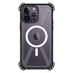 CASETiFY Bounce iPhone 14 Pro Max Case [6X Military Grade Drop Tested / 21.3ft Drop Protection/Compatible with Magsafe] - Clear Black