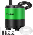 VIVOSUN 210 GPH 10W Submersible Water Pump, with Adjustable Water Flow, 4.9ft Tubing, Additional Ceramic Shaft, and Outlet Adapters, for Fish Tanks, Aquariums, Hydroponics, Fountains