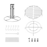 LS'BABQ Beer Can Chicken Holder and 22-Piece Turkey Fryer Accessory Kit for Char-Broil Big Easy Oil-Less Turkey Fryer,Stainless Steel Turkey Infuser Stand Replacement for Charbroil 4897766R06