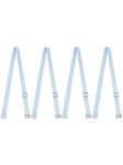 uxcell 2 Pair 10/12/15/18/20mm Width Stretchable Shoulder Bra Straps Adjustable Elastic Straps for Women, Light Blue-pure, 10 mm Width