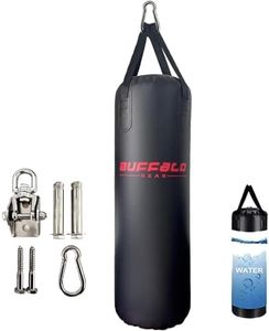 Buffalo Gear Water Punching Bag for Adults, 225LB Adjustable Durable Heavy Punching Bag for Kickboxing Boxing Gym Home Training