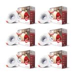 Murphy 7W Iris Led Spot Round Panel Conceal Box Down Light(Pack Of 6, Warm White)(Others)