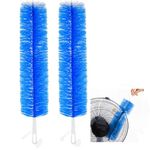 2 Pcs Fan Cleaning Brush Bendable Cobweb Duster Microfiber Head, Washable - Microfiber Head,Ideal for Ceiling Fan Blades, Air Vents, Curtains, Cars - Reusable Dust Remover