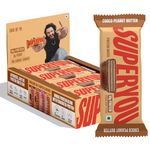 Superyou Choco Peanut Butter Protein Wafer Bars (Pack Of 10)|10 Gram Protein, 3 Gram Fiber, No Added Sugar|Yeast Fermented Protein|Energy Bars|Crunchy Wafer Bar|100% Vegetarian|No Palm Oil|400 Gram