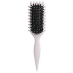 Galinpo Curl Defining Brush, Curl Hair Brush, Curl Define Styling Brush for Curly Hair Wet, Reduce Pulling and Curl Separation, Shaping & Defining Curls for Women and Men(buff)