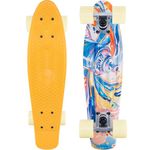 KMX 22 Inch Classic Mini Cruiser Skateboard for Beginners and Advanced, Mini Cruiser Board for Adults, Boys, Girls, Students, Teens, Kids Ages 6-12 Penny Board(Graffiti)