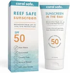 Reef Safe Sunscreen Travel Lotion SPF 50 - Mexico & Hawaii 104 Reef Act Compliant, Biodegradable, Zinc, Vitamin E, Oxybenzone & Octinoxate Free, Water Resistant, Natural Ingredients, by Coral Safe