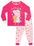 Peppa Pig Pyjamas | 100% Cotton Girls' Pyjama Sets | Long Sleeve Kids Pjs Multicolour Age 3 to 4 Years