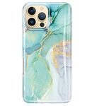 luolnh Gold Glitter Sparkle Case Compatible with iPhone 16 Pro Max Case Marble Design Shockproof Slim Soft Silicone TPU Bumper Cover Phone Case for iPhone 16 Pro Max 6.9 Inch 2024-Abstract Mint