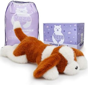 YGZE Weighted Dog Stuffed Animal 4Lbs Realistic Lying Design GiftBox Packed
