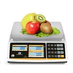 BROMECH NTEP Certified Scale Price Computing, 60lb Capacity, 0.01lb Readability Rechargeable Commercial Food Produce Scale for Farmers Markets, Grocery Stores, Delis, Legal for Trade, COC #21-001