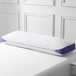 HOMELAB Adjustable Shredded Memory Foam Body Pillow, Cooling Long Pillow with Washable Cover, Full Support for Side Sleepers, Back, Hip & Leg Comfort, 1 Pack 20"x52"