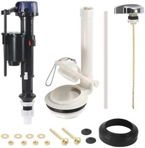 Toilet Flush Valve Kit &Toilet Water Fill Valve Fit for American Standard Champion 4 & Titan, Fit for Duravit – Adjustable Quiet Fill Valve