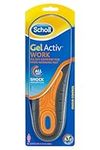 Scholl GelActiv Work Insoles for Women, GelActiv Shock Absorption Insoles for Standing All Day - Insoles for Work Boots or Work Shoes - UK Shoe Size 3.5-7.5, 1 Pair