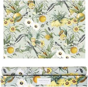 Merriton Scented Drawer Liners for Dresser Fragrant Paper Liner for Drawers Cabinet Shelf Linen Closet and Kitchen Scent Liners Non Adhesive (Golden Orchard)