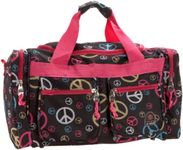 Rockland Polyester Multi-Colour Travel Duffle (PTB419-PEACE)