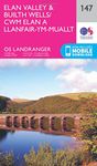 Elan Valley & Builth Wells / Cwm Elan a Llanfair-ym-Muallt Map | Llanwrtyd Wells / Llanwrtud | Ordnance Survey | OS Landranger Map 147 | Wales | Walks | Cycling | Days Out | Maps | Adventure