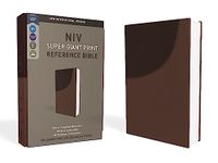 NIV, Super Giant Print Reference Bible, Imitation Leather, Brown, Red Letter Edition: New International Version, Leathersoft, Brown, Red Letter Edition, Super Giant Print, Reference