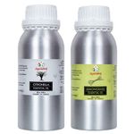 Sugandhim Citronella & Lemongrass Essential Oil,Cymbopogon Winterianus &Cymbopogon Citratus,2 x 500ml,Multipurpose Oil,Mosquito Repellent Propertie,Natural & Chemical Free,Floor Cleaner,Aroma Diffuser