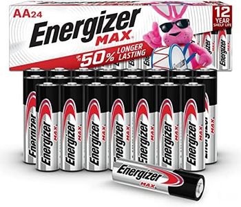 Energizer AA Batteries Double A Max Alkaline Battery, 24 Count