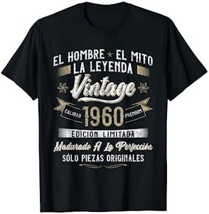 64 Cumpleaños 64 Años Hombre Vintage 1960 Regalo Camiseta