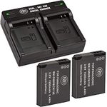 BM Premium Pack of 2 DMW-BCM13E Batteries and USB Dual Battery Charger for Panasonic Lumix DMC-FT5A, DMC-LZ40, DMC-TS5, DMC-TS6, DMC-TZ37, DMC-TZ40, DMC-TZ41, DMC-TZ55, DMC-TZ60, DMC-ZS27, DMC-ZS30, DMC-ZS35, DMC-ZS40, DMC-ZS45, DMC-ZS50 Digital Camera