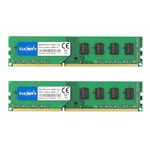 TECMIYO 8GB Kit (2 X 4GB) PC3-10600U DDR3 1333MHZ DIMM DDR3-1333 UDIMM 2RX8 Dual Rank CL9 1.5V 240 Pin Unbuffered Non-ECC Udimm Desktop Memory RAM for Intel AMD System