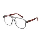 FEISEDY Retro Aviator Reading Glasses Women Men Blue Light Blocking Reader Plastic Lightweight Frame B0071(Grey,1.5x)