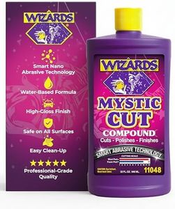 Wizards Buffing Liquid - Cutting Compounds & Polish Machine Glaze (32 oz, Mystic Cut Compound)